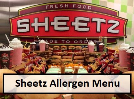 Sheetz Allergen Menu