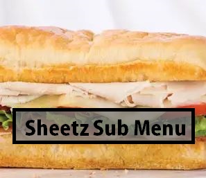 sheetz sub menu