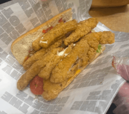Sheetz Chicken Tender Sub Half