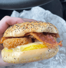 Sheetz Fried Bacon & Egg Sammich