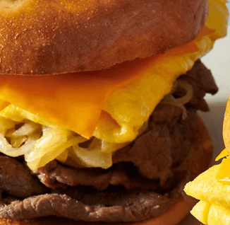 Sheetz Steak, Egg, and Cheese on a Bagel