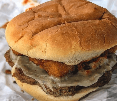 Sheetz Twisted Swiss Burger